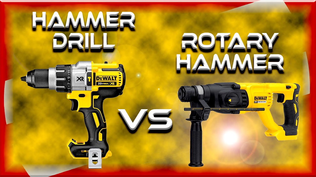 Rotary Hammer vs Hammer Drill